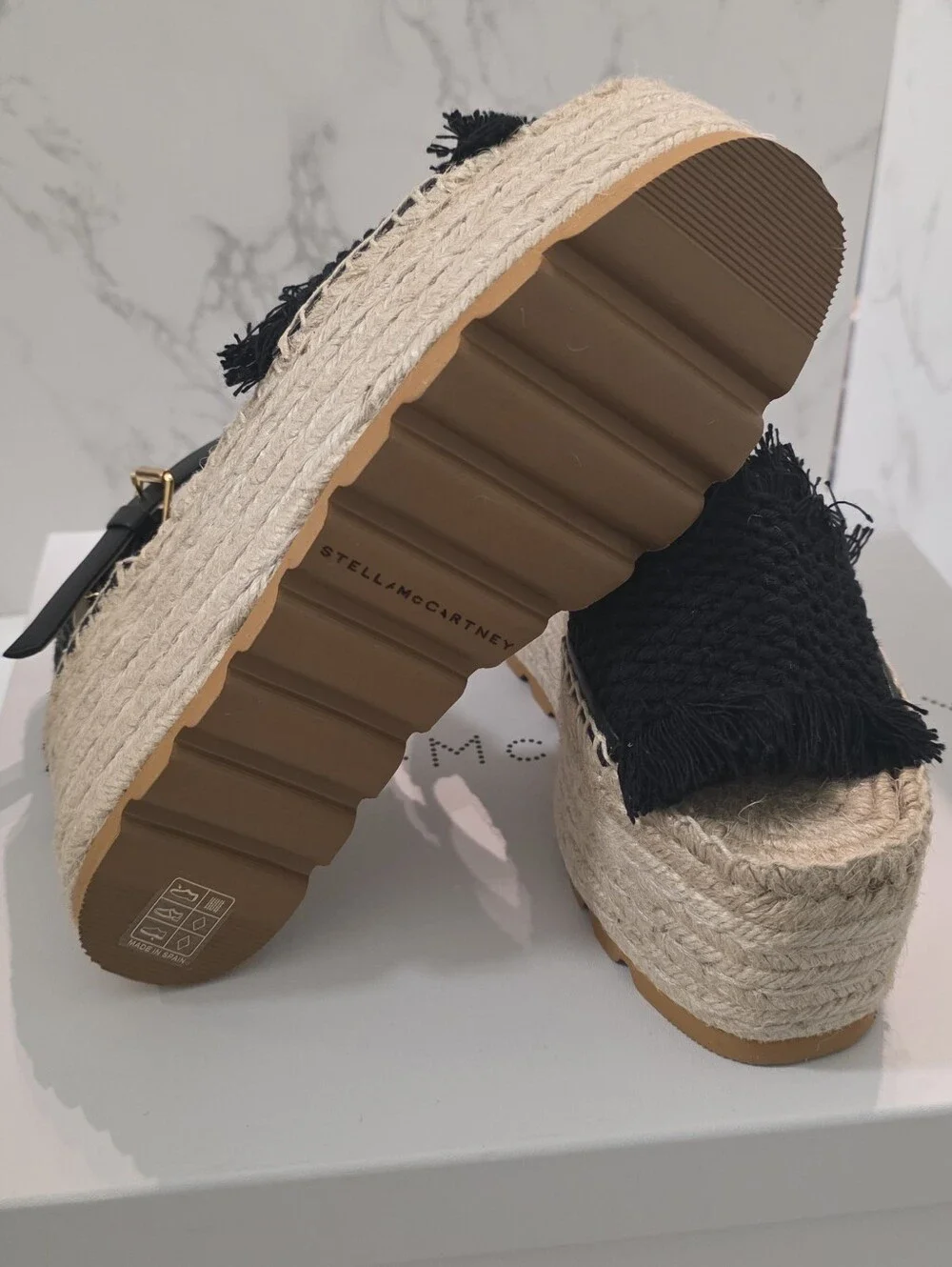 Stella McCartney Gaia platform espadrille sandals Sz 36  750$